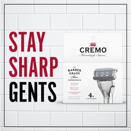 Cremo Men's Barber Grade 5-Blade Razor Refills Perspective: back