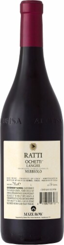 Renato Ratti Ochetti® Langhe Nebbiolo Italian Red Wine Perspective: back