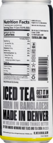 Teatulia Organic Signature Black Iced Tea Perspective: back