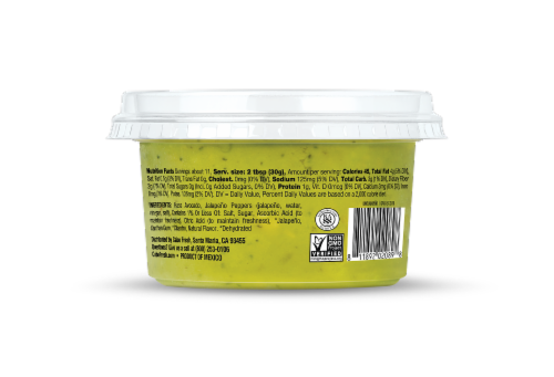 Cabo Fresh® Lime Jalapeno Guacamole Perspective: back