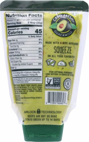 Cabo Fresh Fiesta Squeeze Medium Guacamole Perspective: back