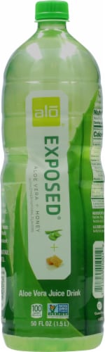 Alo® Exposed® Aloe Vera Juice Drink Bottle Perspective: back