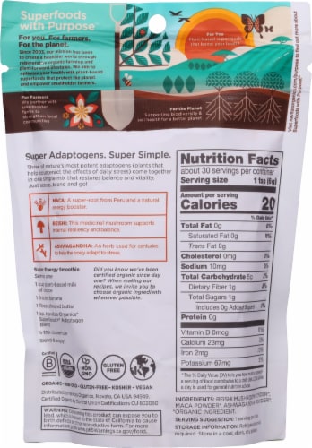 Navitas® Organics Superfood Adaptogen Blend Perspective: back