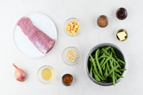 Home Chef Meal Kit Apricot Almond Pork Tenderloin Perspective: back