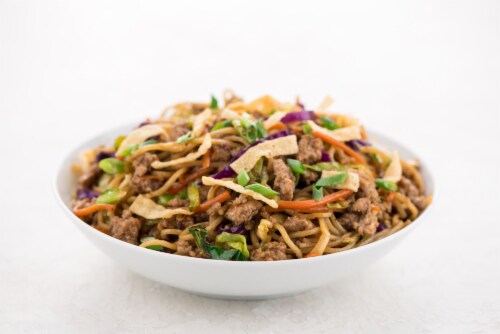 Home Chef Meal Kit Szechuan Pork Noodle Bowl with Crispy Wontons Perspective: back