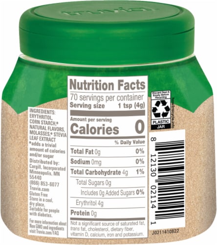 Truvia® Stevia Leaf Brown Sugar Sweetener Perspective: back