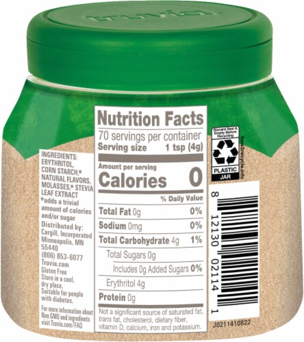 Truvia® Stevia Leaf Brown Sugar Sweetener Perspective: back