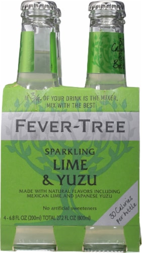 Fever-Tree Sparkling Lime & Yuzu Mixers Perspective: back