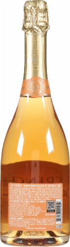 French Cancan Orange Sparkling Wine Perspective: back