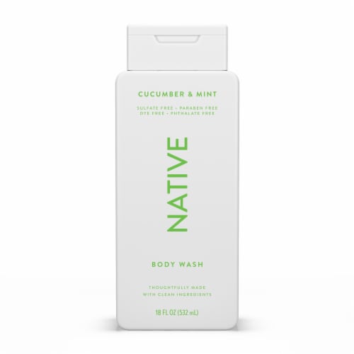 Native Cucumber & Mint Body Wash Perspective: back