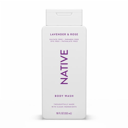 Native Lavender & Rose Body Wash Perspective: back