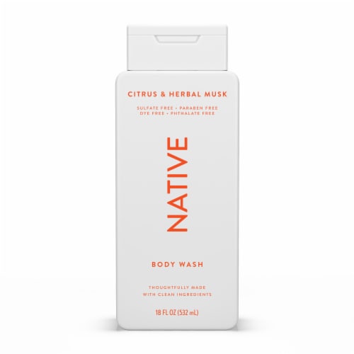 Native Citrus & Herbal Musk Body Wash Perspective: back