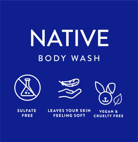 Native Body Wash Pump with Coconut & Vanilla Perspective: back