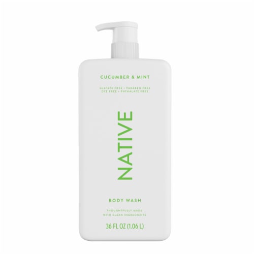 Native Body Wash Pump with Cucumber & Mint Perspective: back