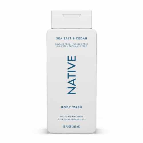 Native Body Wash with Sea Salt & Cedar Perspective: back