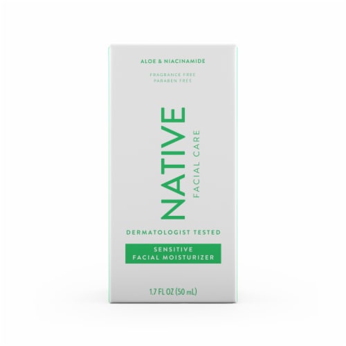 Native Facial Moisturizer with Aloe & Vitamin B3 for Sensitive Skin Perspective: back