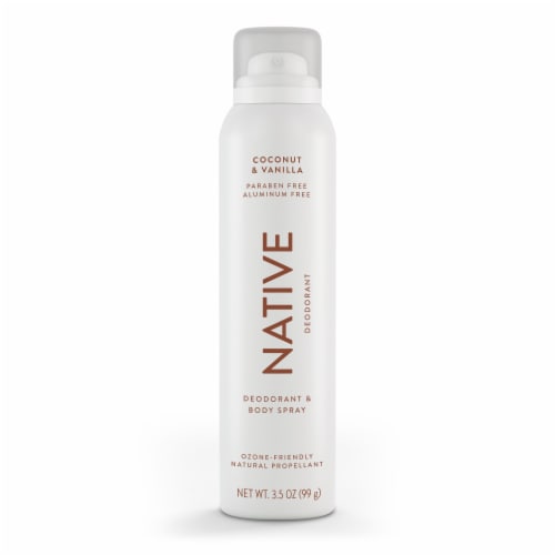 Native Coconut & Vanilla Spray Deodorant Perspective: back