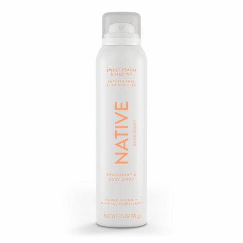 Native Sweet Peach & Nectar Spray Deodorant Perspective: back