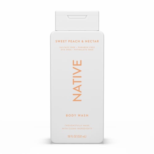 Native Body Wash with Sweet Peach And Nectar Perspective: back