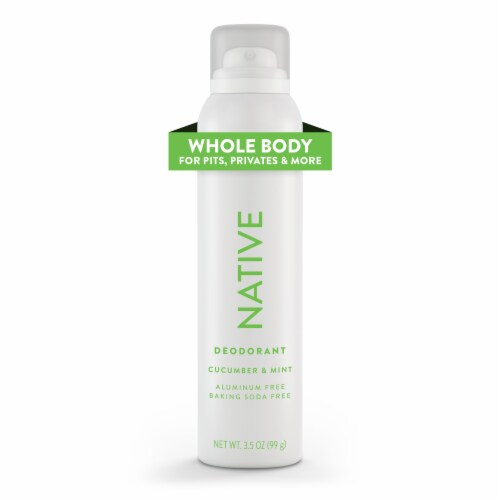 Native Whole Body Deodorant Spray - Cucumber & Mint Perspective: back