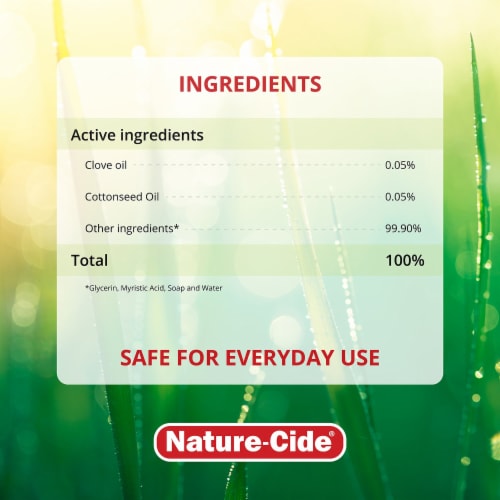 Nature-Cide All-Purpose Insecticide - Natural Roach, Spider, Mosquito and Ant Spray Perspective: back