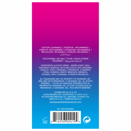 Ariana Grande Cloud Body Mist Perspective: back