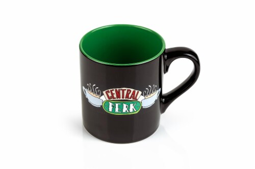 Friends Central Perk Ceramic 14oz Black Ceramic Mug Perspective: back