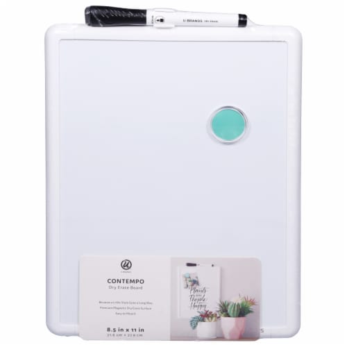 U Brands™ Comtempo Dry Erase Board Perspective: back