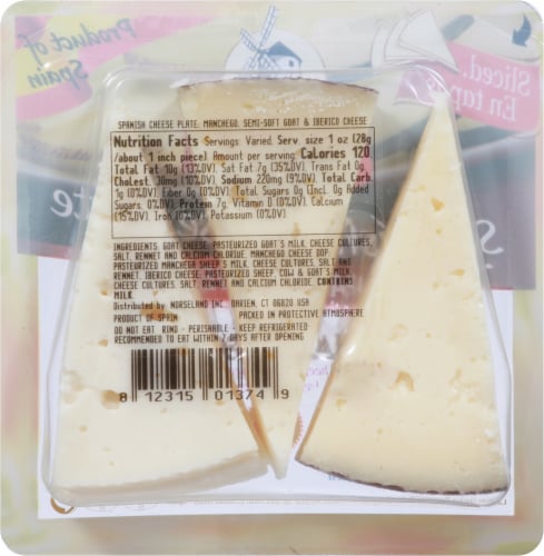 Garcia Baquero Spanish Cheese Plate Perspective: back