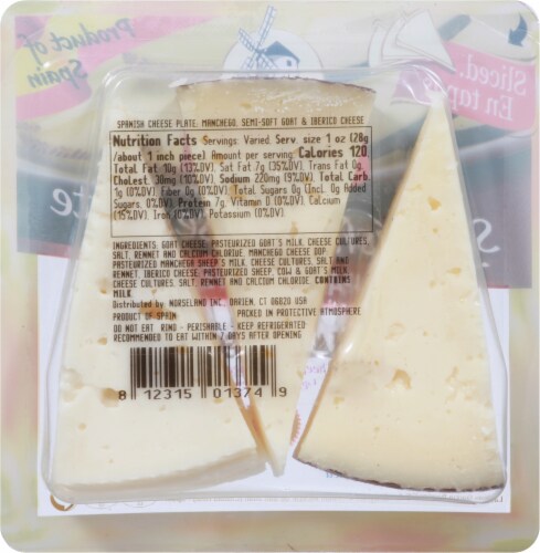 Garcia Baquero Spanish Cheese Plate Perspective: back