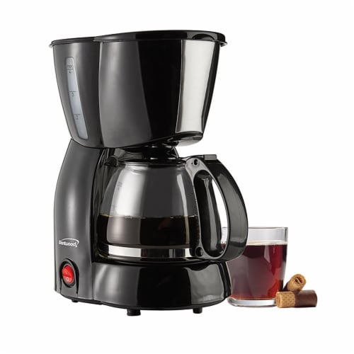 Brentwood 4 Cup Coffee Maker - Black Perspective: back