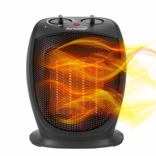 Brentwood HC1602BK 5000 BTU Adjustable Portable Ceramic Space Heater