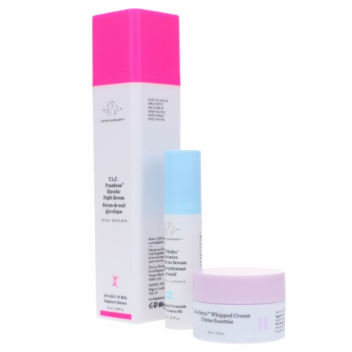 Drunk Elephant The TakeOff Kit: T.L.C Framboos Night Serum 50ml+ BHydra Serum 8ml+ Lala Retro Perspective: back