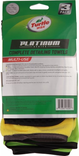 Turtle Wax Platinum Microfiber Detailing Towels Perspective: back