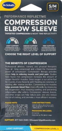 Dr. Scholl's Copper Infused Elbow Compression Sleeve Perspective: back