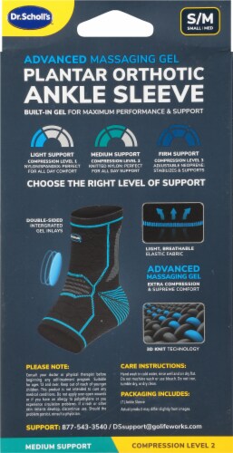 Dr. Scholl's Gel Infused Knitted Ankle Compression Sleeve Perspective: back