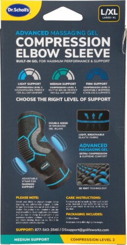 Dr. Scholl's™ Advanced Massaging Gel Compression Elbow Sleeve Perspective: back