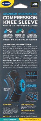 Dr. Scholl's™ Advanced Massaging Gel Compression Knee Sleeve Perspective: back