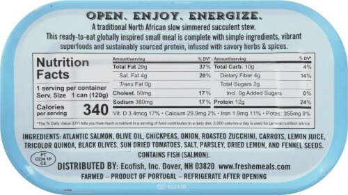 Freshe® Gourmet Salmon Meal Moroccan Tagine Perspective: back