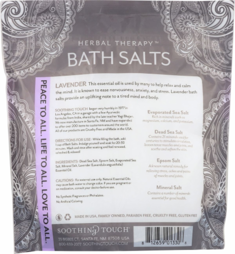 Soothing Touch Lavender Bath Salts Perspective: back