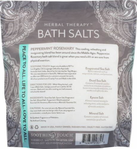Soothing Touch Peppermint Rosemary Bath Salts Perspective: back