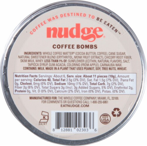 Nudge™ Colombian Reserve Medium Roast Coffee Bombs Snacks Perspective: back