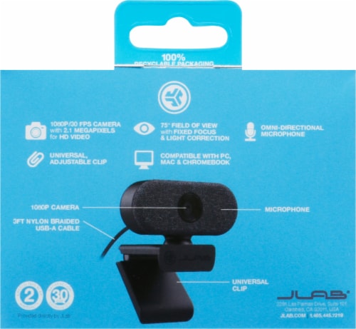 JLab Audio Go Cam - Black Perspective: back