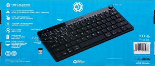 JLab Audio Go Keyboard - Black Perspective: back