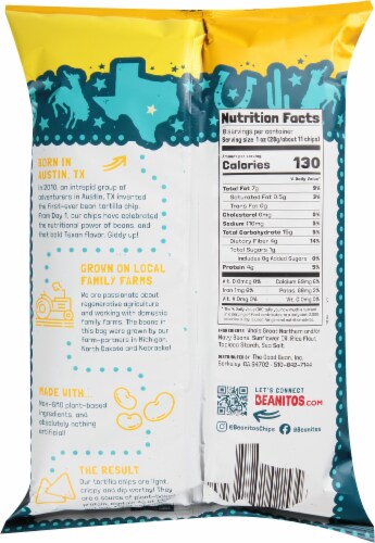 Beanitos Restaurant Style Sea Salt White Bean Tortilla Chips Perspective: back