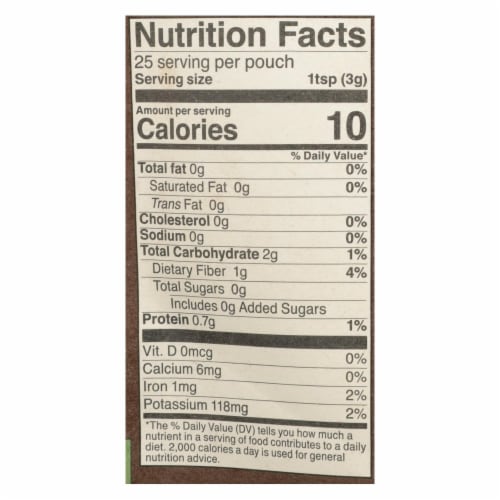 Pukka Organic Cacao Maca Majesty Latte Herbal Drink Perspective: back