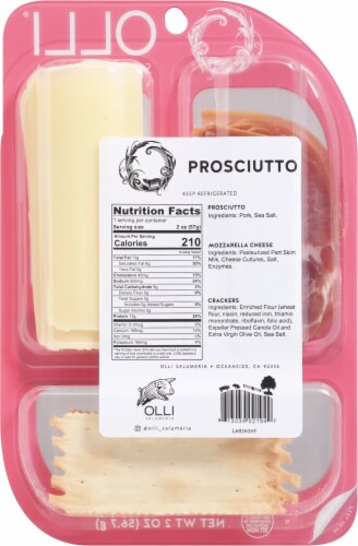 Olli Salumeria® Prosciutto Snack Pack Perspective: back
