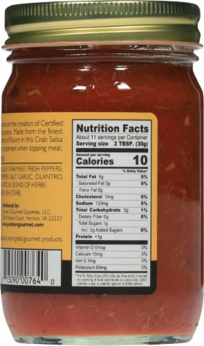 Gunther's Gourmet® ChesapeakeBay Bay Style Crab Salsa Perspective: back