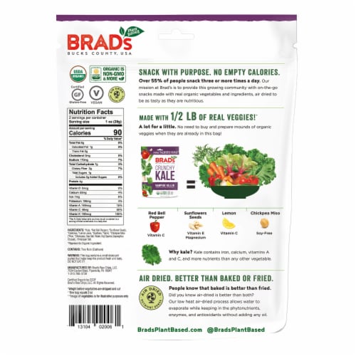 Brad's Gluten-Free Vampire Killer Crunchy Kale Perspective: back