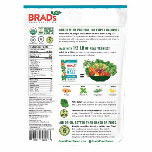 Brad's Radical Ranch Crunchy Kale Perspective: back
